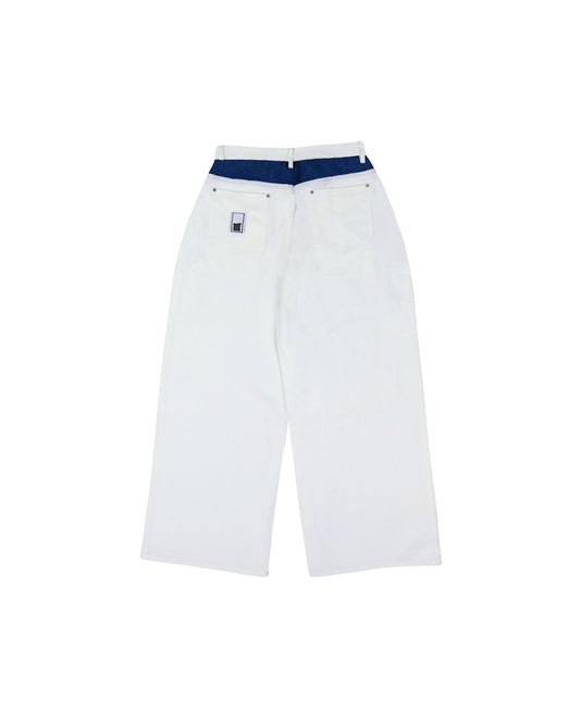 Wide Stack Raw Denim (Daybreak)